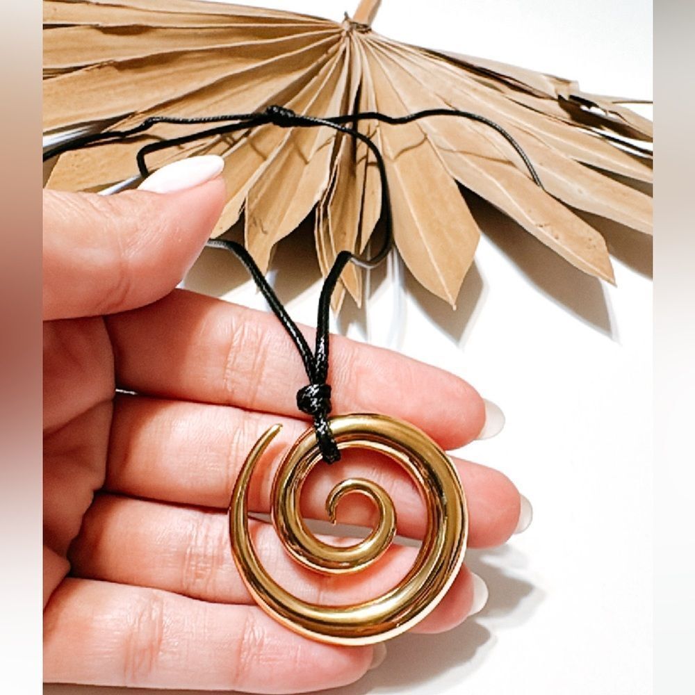 Boho geo necklace M308 - Picture 4 of 4